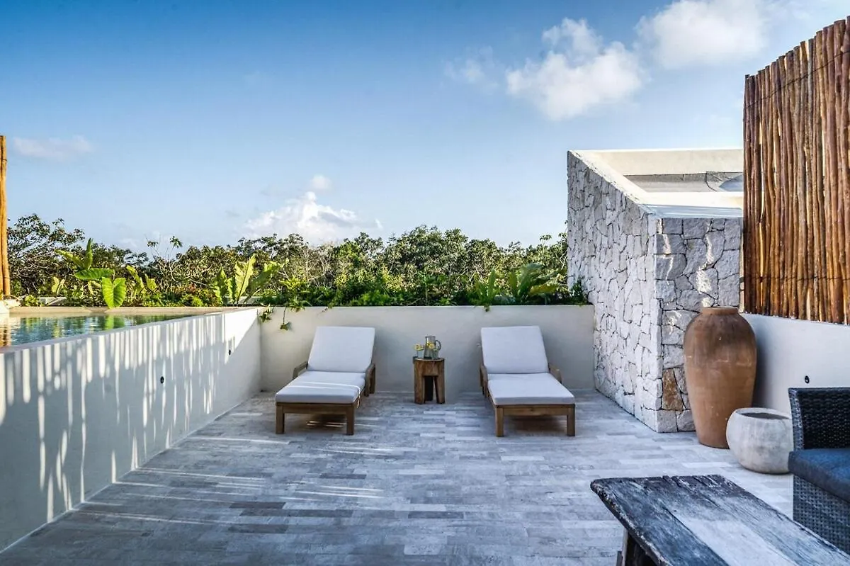 Apartment 3 Bedroom Penthouse With Private Pool & Sunset Terrace Tulum Mexico